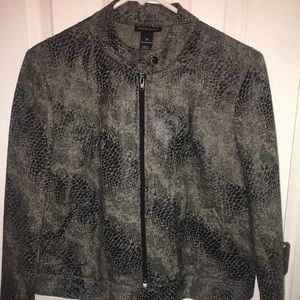 Snake skin printed jacket